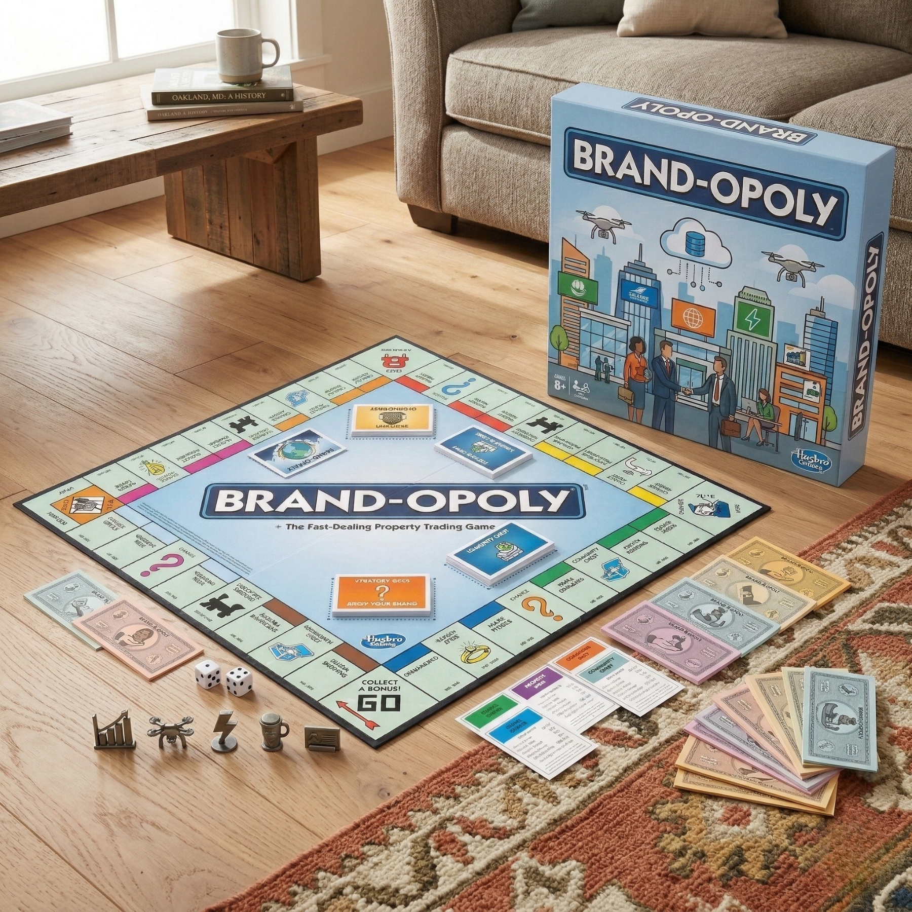 Custom branded Brand-Opoly board game